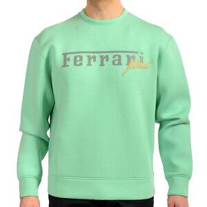 Scuderia Ferrari Men's Mint Embellished F-Lunga Sweatshirt Sweater US M IT 50